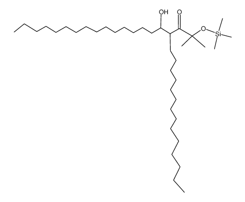 5-hydroxy-2-methyl-4-tetradecyl-2-(trimethylsilyl)oxy-3-eicosanone结构式