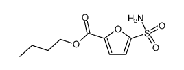 butyl 5-sulfamoylfuran-2-carboxylate结构式