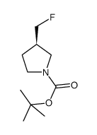 tert-butyl (3R)-3-(fluoromethyl)pyrrolidine-1-carboxylate结构式