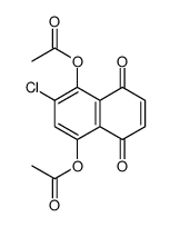 (4-acetyloxy-3-chloro-5,8-dioxonaphthalen-1-yl) acetate Structure