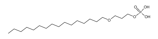 1-hexadecyl-2-deoxyglycerophosphoric acid结构式