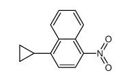 1-Cyclopropyl-4-nitronaphthalene structure