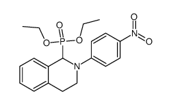 diethyl (2-(4-nitrophenyl)-1,2,3,4-tetrahydroisoquinolin-1-yl)phosphonate Structure