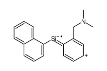 [2-[(dimethylamino)methyl]phenyl]-naphthalen-1-ylsilicon Structure