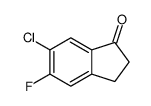 6-chloro-5-fluoro-2,3-dihydro-1H-inden-1-one structure