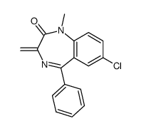 5-phenyl-7-chloro-3-methylene-1-methyl-2,3-dihydro-1H-1,4-benzodiazepin-2-one结构式