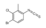 4-溴-3-氯-2-甲基苯基异硫氰酸酯结构式