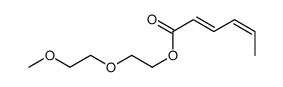 2-(2-methoxyethoxy)ethyl hexa-2,4-dienoate Structure