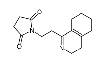 1-[2-(3,4,5,6,7,8-hexahydroisoquinolin-1-yl)ethyl]pyrrolidine-2,5-dione Structure