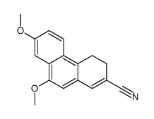 7,9-dimethoxy-3,4-dihydrophenanthrene-2-carbonitrile结构式