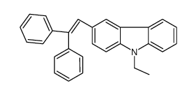 3-(2,2-diphenylethenyl)-9-ethylcarbazole结构式