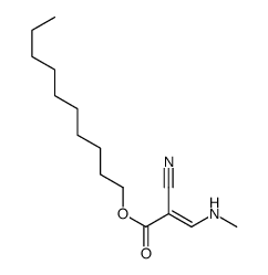 decyl (E)-2-cyano-3-(methylamino)prop-2-enoate Structure