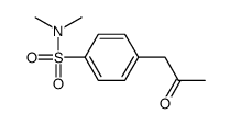 N,N-dimethyl-4-(2-oxopropyl)benzenesulfonamide结构式