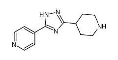 4-[3-(piperidin-4-yl)-1H-1,2,4-triazol-5-yl]pyridine结构式