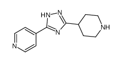 4-[3-(piperidin-4-yl)-1H-1,2,4-triazol-5-yl]pyridine Structure