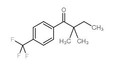 2,2-DIMETHYL-4'-TRIFLUOROMETHYLBUTYROPHENONE结构式