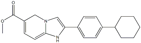 methyl 2-(4-cyclohexylphenyl)-1H-imidazo[1,2-a]pyridine-6-carboxylate Structure
