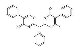 pyridinium bis(5-phenyl-6-methyl-4-oxo-4H-1,3-oxazin-2-yl)methylide Structure