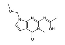 N-[7-(methoxymethyl)-3-methyl-4-oxopyrrolo[2,3-d]pyrimidin-2-yl]acetamide结构式