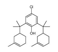 4-chloro-2,6-bis[2-(3-methylcyclohex-3-en-1-yl)propan-2-yl]phenol Structure