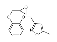 5-methyl-3-[[2-(oxiran-2-ylmethoxy)phenoxy]methyl]-1,2-oxazole Structure
