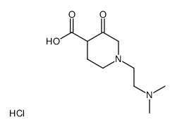 N-(2-dimethylaminoethyl)-4-carboxy-3-piperidone hydrochloride Structure