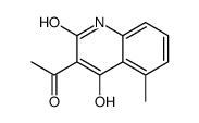 3-acetyl-4-hydroxy-5-methyl-1H-quinolin-2-one Structure