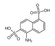 5-amino-naphthalene-1,6-disulfonic acid Structure