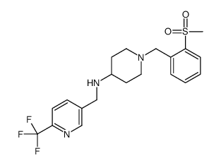 1-[2-(Methylsulfonyl)benzyl]-N-{[6-(trifluoromethyl)-3-pyridinyl] methyl}-4-piperidinamine结构式