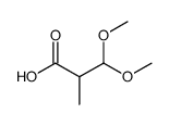 3,3-Dimethoxy-2-methylpropanoic acid结构式