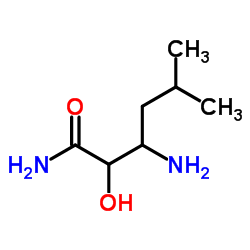 3-Amino-2-hydroxy-5-methylhexanamide结构式