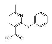 6-methyl-2-phenylsulfanylpyridine-3-carboxylic acid结构式