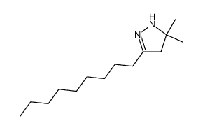 5,5-dimethyl-3-nonyl-4,5-dihydro-1H-pyrazole结构式