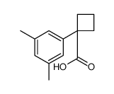 Cyclobutanecarboxylic acid, 1-(3,5-dimethylphenyl) Structure