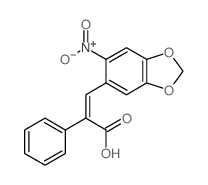 3-(6-nitrobenzo[1,3]dioxol-5-yl)-2-phenyl-prop-2-enoic acid picture