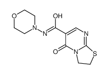 N-morpholin-4-yl-5-oxo-2,3-dihydro-[1,3]thiazolo[3,2-a]pyrimidine-6-carboxamide结构式