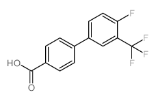 4-(4-氟-3-三氟甲基苯基)苯甲酸结构式