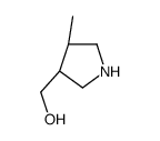 [(3R,4R)-4-Methyl-3-pyrrolidinyl]methanol Structure