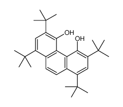 1,3,6,8-tetratert-butylphenanthrene-4,5-diol结构式