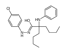 2-anilino-2-butyl-N'-(4-chlorophenyl)hexanehydrazide结构式