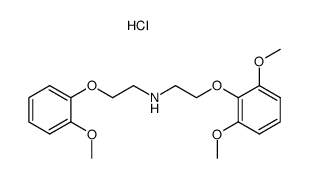N-[2-(2,6-Dimethoxyphenoxy)ethyl]-2-(2-methoxyphenoxy)ethanamine结构式