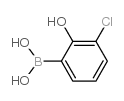 (3-氯-2-羟基苯基)硼酸结构式