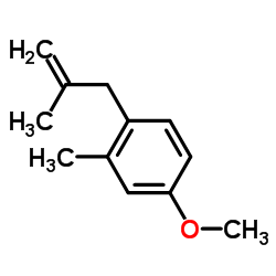 4-Methoxy-2-methyl-1-(2-methyl-2-propen-1-yl)benzene Structure