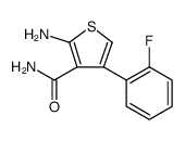 3-Thiophenecarboxamide, 2-amino-4-(2-fluorophenyl)结构式