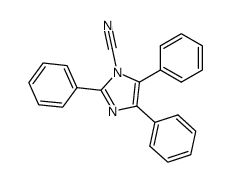 2,4,5-triphenyl-1H-imidazole-1-carbonitrile Structure