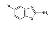 5-bromo-7-iodobenzothiazol-2-ylamine结构式