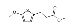 Methyl 3-(5-methoxythiophen-2-yl)propanoate Structure