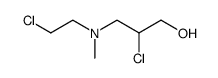 N-(2-Chlorethyl)-N-methyl-2-chloro-3-hydroxy-propylamin结构式