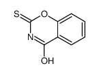 2,3-Dihydro-1,3-benzoxazine-4H-2-thione-4-one结构式
