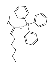 Z-methoxy-1 triphenylsilyloxy-1 heptene-1 Structure